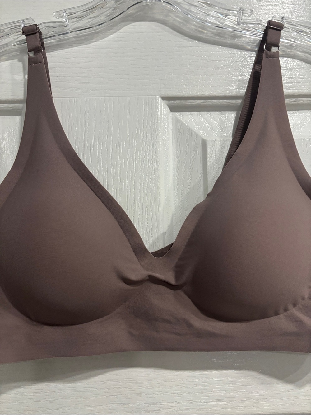 Seamless Mauve Wireless Everyday Bra - Comfortable Support